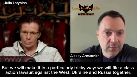 Arestovich about sueing West with Russia