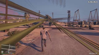 GTA 5 - Some cool strange glitches in the sky!