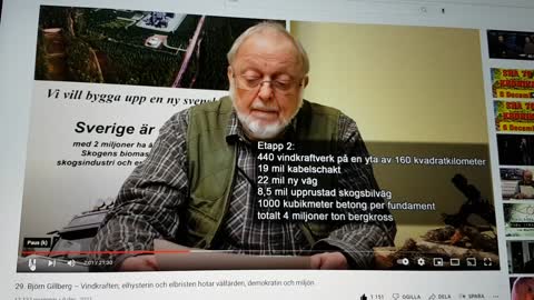 DR GILLBERG OM SVERIGES/MILJÖPARTIETS/SOCIALD. ENERGIPOLITIK.