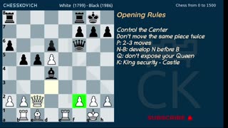 Chess Opening Basics - 9. Last Opening Rule 7