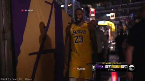 Lebron James leaves the game without shaking hands!!??