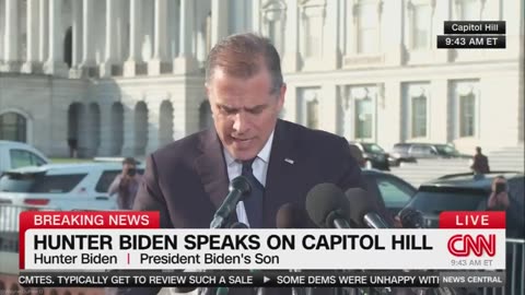 Hunter 'Uday Hussein' Biden on Capitol Hill 12/13/23.