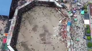 HUNDREDS INJURED, MULTIPLE DEAD After Arena Collapses During Bull Fight in Colombia