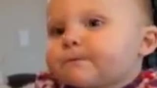 Little Baby Girl Has The Funniest Reaction To Her Daddy's Singing