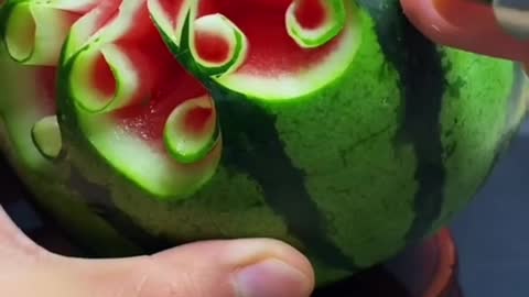 Watermelon carving.