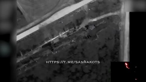 Ukraine War - The work of the Russian kamikaze drone in Kherson direction