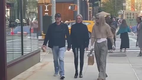 Gigi Hadid third wheels her mother Yolanda and her beau Joseph