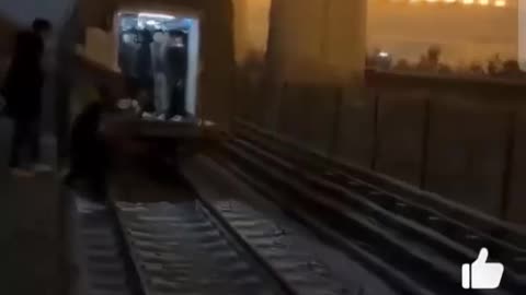 Beijing subway car breaks off, causing injuries