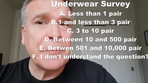 CHILLIJOKES UNDERWEAR SURVEY WITH RESULTS