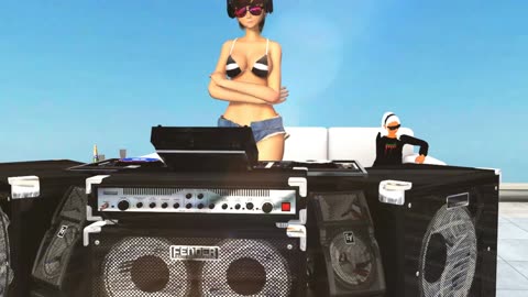 MMD Virtual Venus DJ Rooftop Session House Music Everytime...