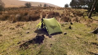 The beautiful landscape where my tent is pitched. Dartmoor
