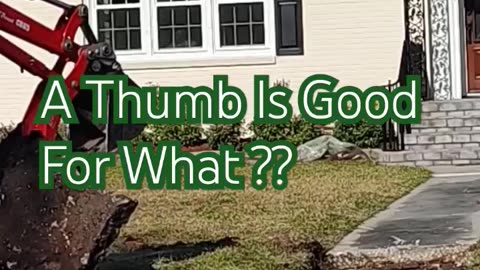 BXpanded Backhoe Thumb Can Do So Much!