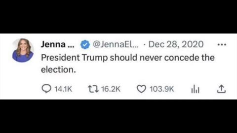 Jenna Ellis smearing President Trump and Dan Scavino. Weird how she left out her tweet.