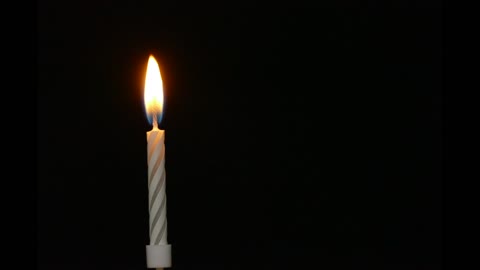 Time Lapse Footage Of A Lighted Candle Melting