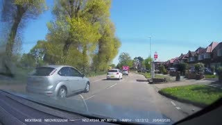 Rear View Camera Catches Crash With a Parked Car