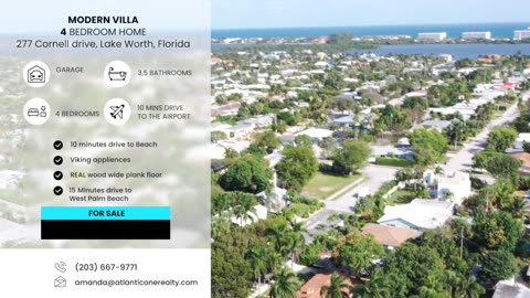 House for sale in lake Worth. 10 min from Beach