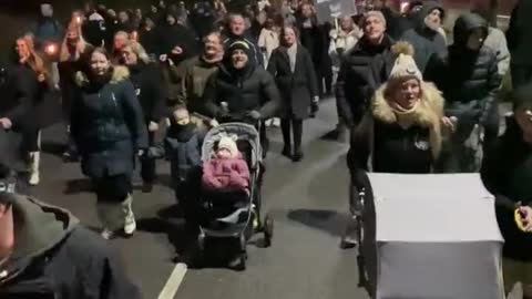 Young & old hit the streets in Denmark Tonight for the worldwide protest