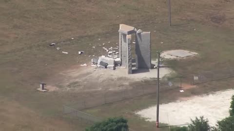 BEST NEWS OF THE DAY !!! Damage at Georgia Guidestones