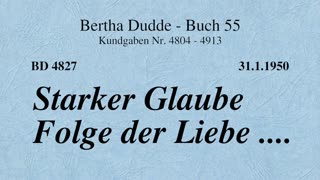 BD 4827 - STARKER GLAUBE FOLGE DER LIEBE ....