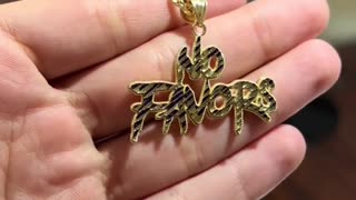 Solid Gold Rope Chain & No Favor Pendant