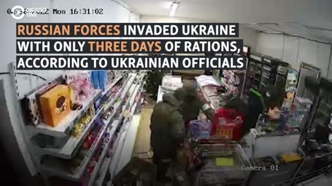 HUNGRY RUSSIAN SOLDIERS LOOT UKRANIAN SHOPS AND BANKS