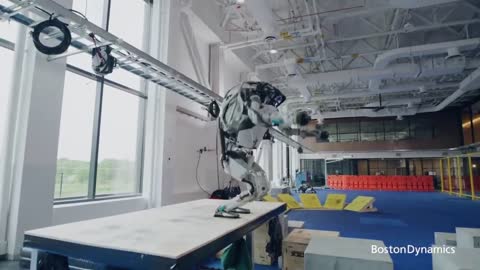Boston Dynamics robots doing flips