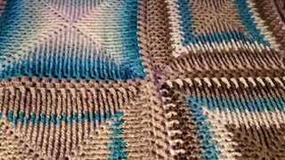 Double Treble Granny Square Blanket