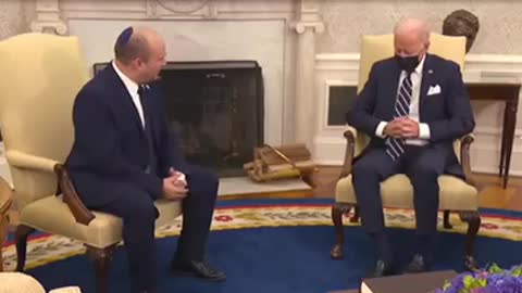 Biden Fall Asleep During Oval Office Meeting with Israeli PM Naftali Bennett?