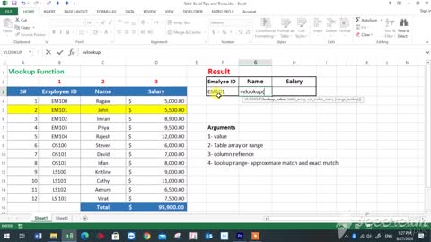How to Use Microsoft Excel VLOOKUP Formula