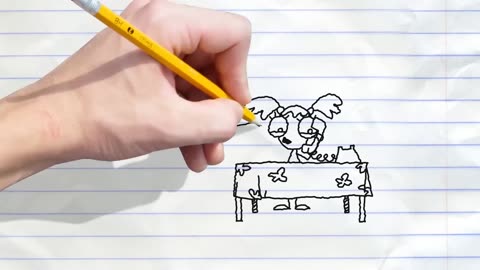 Pencilmate Gets Giant Ears! -in- ALL EARS - Pencilmation Cartoons
