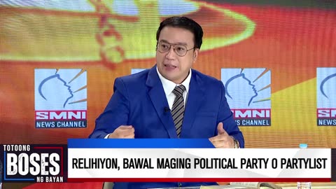 Relihiyon, bawal maging political party o partylist