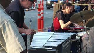 Mark Hundevad, vibraphone, band leader. Banned Band