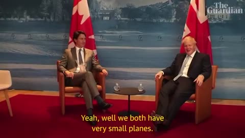 'Very, very modest'_ Johnson and Trudeau joke about whose private jet is smaller