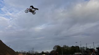 Amazing Slow Motion MotoCross backflip