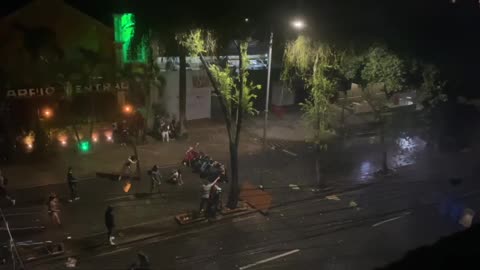 Duro enfrentamiento este martes en el parque San Pío y la carrera 33