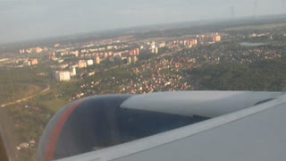Flight over Moscow