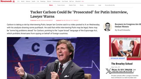 Democrats Call For Tucker Carlson To Be Charged With Espionage Act