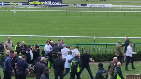 Crowd Gets Rowdy at the Races