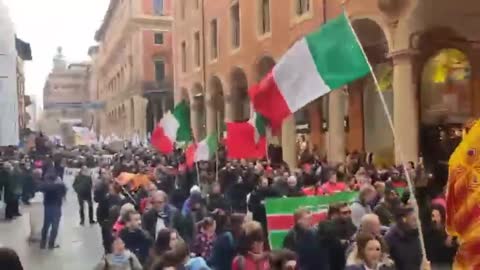 Bologna Revolts Against Mario Draghi and His Harsh Penalties Imposed on the Unvaccinated