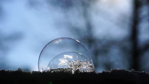 Soap Bubble Freeze Crystal 🔮