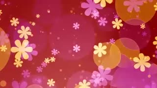 Backgroun bunga animasi keren
