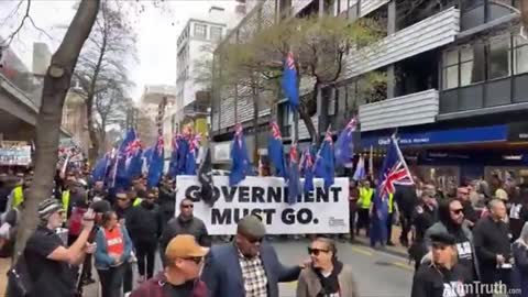 NZ RISES! MASSIVE FREEDOM RALLY IN WELLINGTON, NEW ZEALAND AGAINST FORCED-DRUGGING COMMIE SLAVERY
