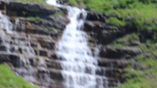 Glacier waterfalls