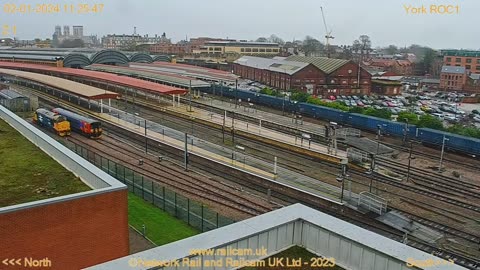 Trains At York Station 02/01/2024