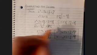 How to Solve a Quadratic Equation by Completing the Square [Worked Example] Algebra