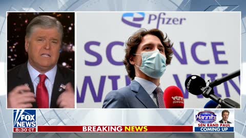 Sean Hannity reports that two Canadian provinces are taking steps to end COVID restrictions, then slams Trudeau