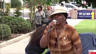 Local black woman protests Maxine Waters