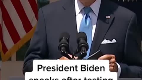 President Biden Speaks After Testing Negative For Covid
