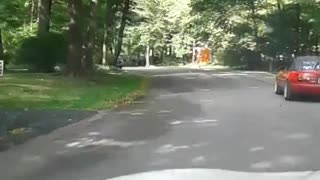 Man Drives After Car That Hit Him