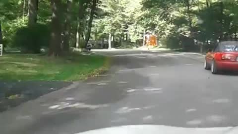 Man Drives After Car That Hit Him